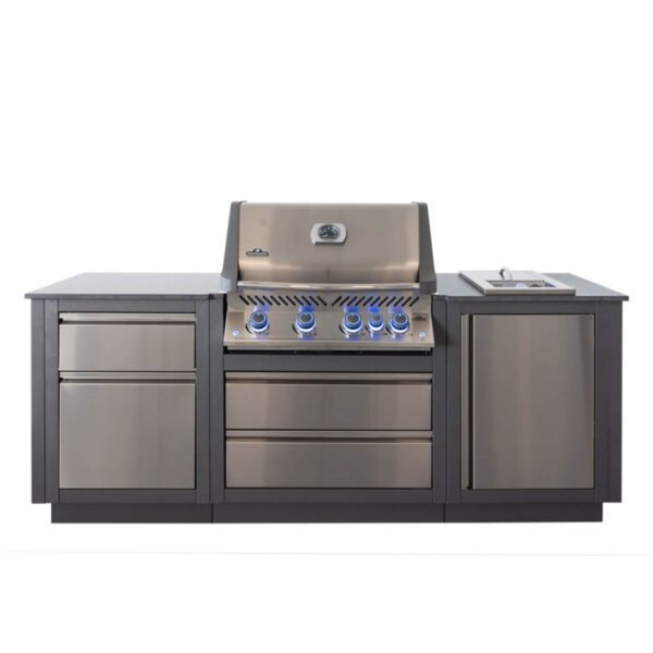 Готовая модель кухни OASIS 105 OUTDOOR KITCHEN с грилем 500 серии